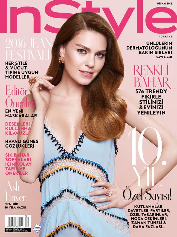 Aslı Enver in Zeynep Tosun Ready-to-wear for Instyle cover story