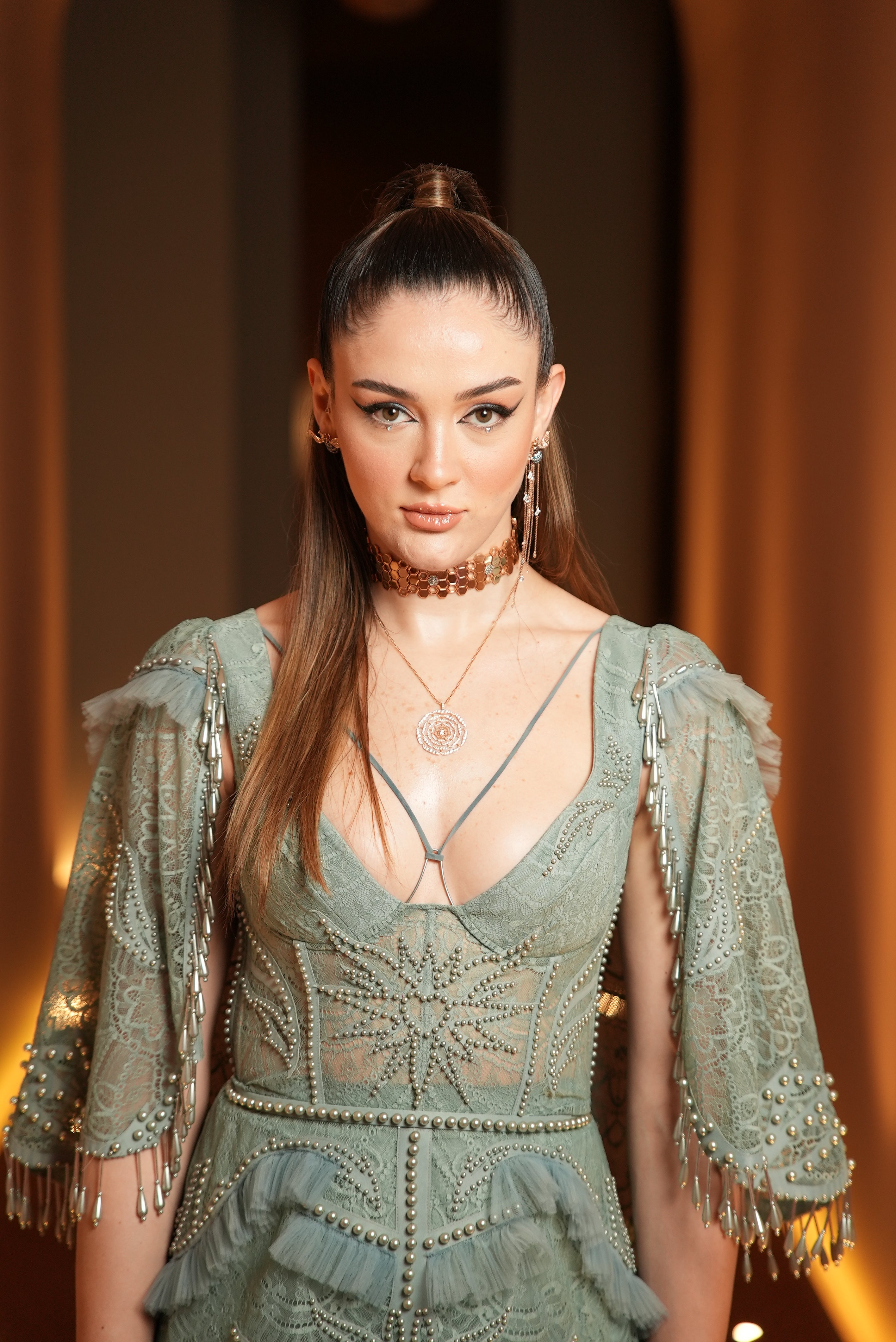 Zehra Güneş in a custom made Zeynep Tosun Couture dress for Elle Style Awards