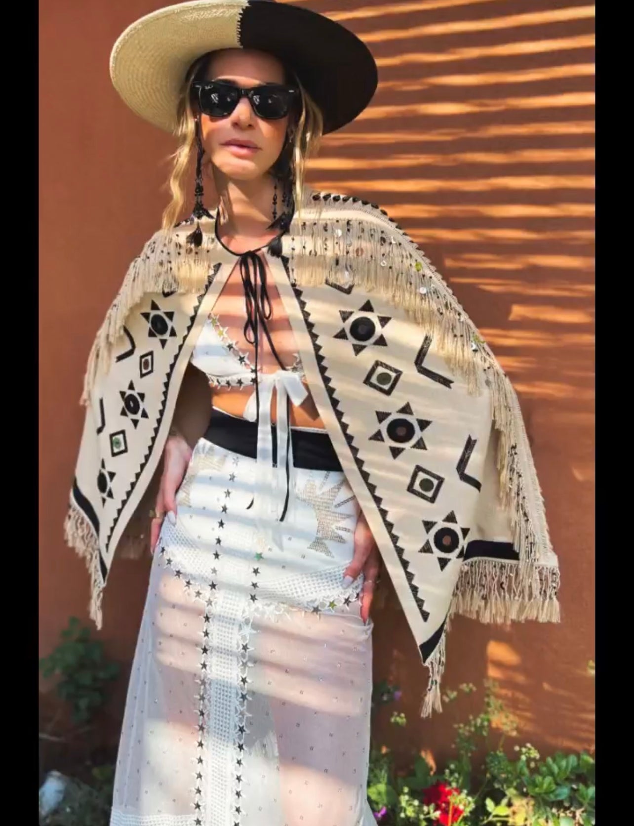 Elizabeth Mass head to toe in Zeynep Tosun on a trip to Marrakech