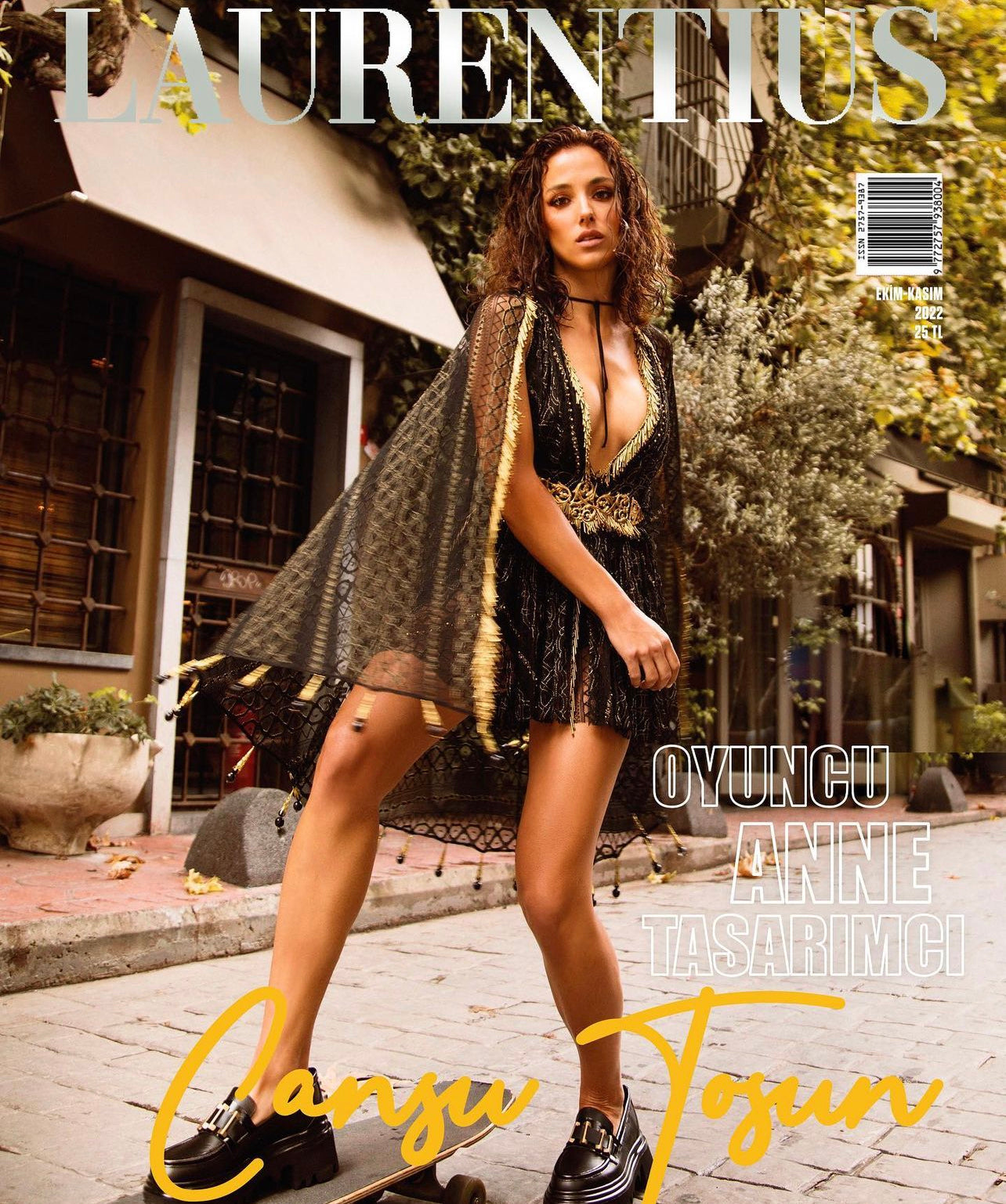 Cansu Tosun in Zeynep Tosun Couture for Laurentius Mag cover story