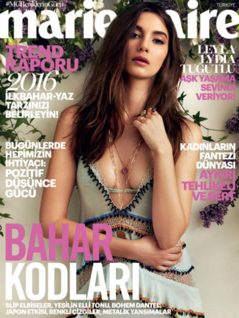 Leyla Tuğutlu in Zeynep Tosun Ready-to-wear for Marie Claire cover story