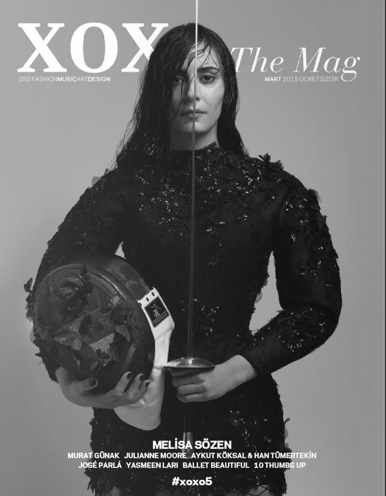 Melisa Sözen in Zeynep Tosun Couture for XOXO Mag cover story