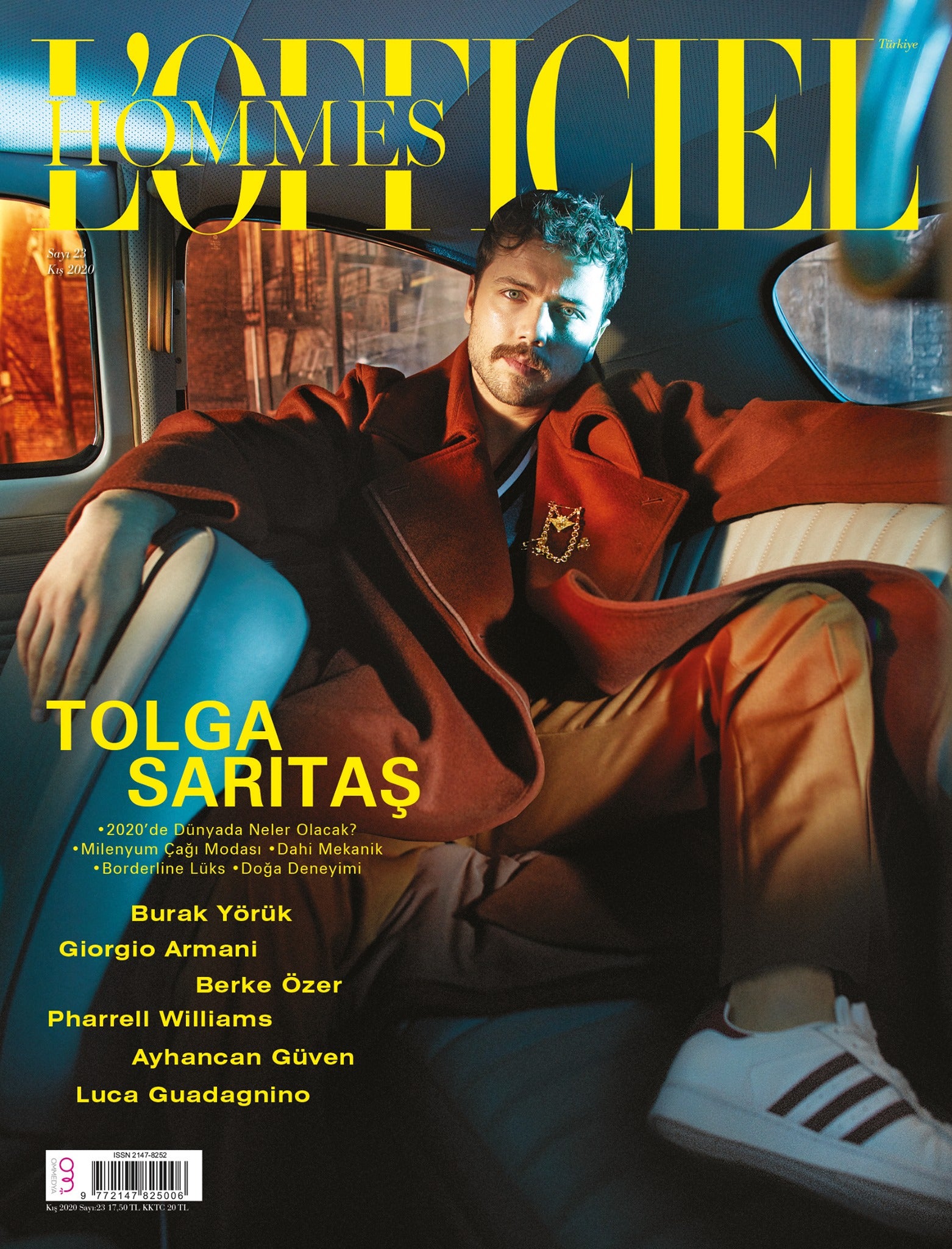 Tolga Sarıtaş is wearing Zeynep Tosun X Lucky Culture jewellry for L'officiel Hommes on cover story