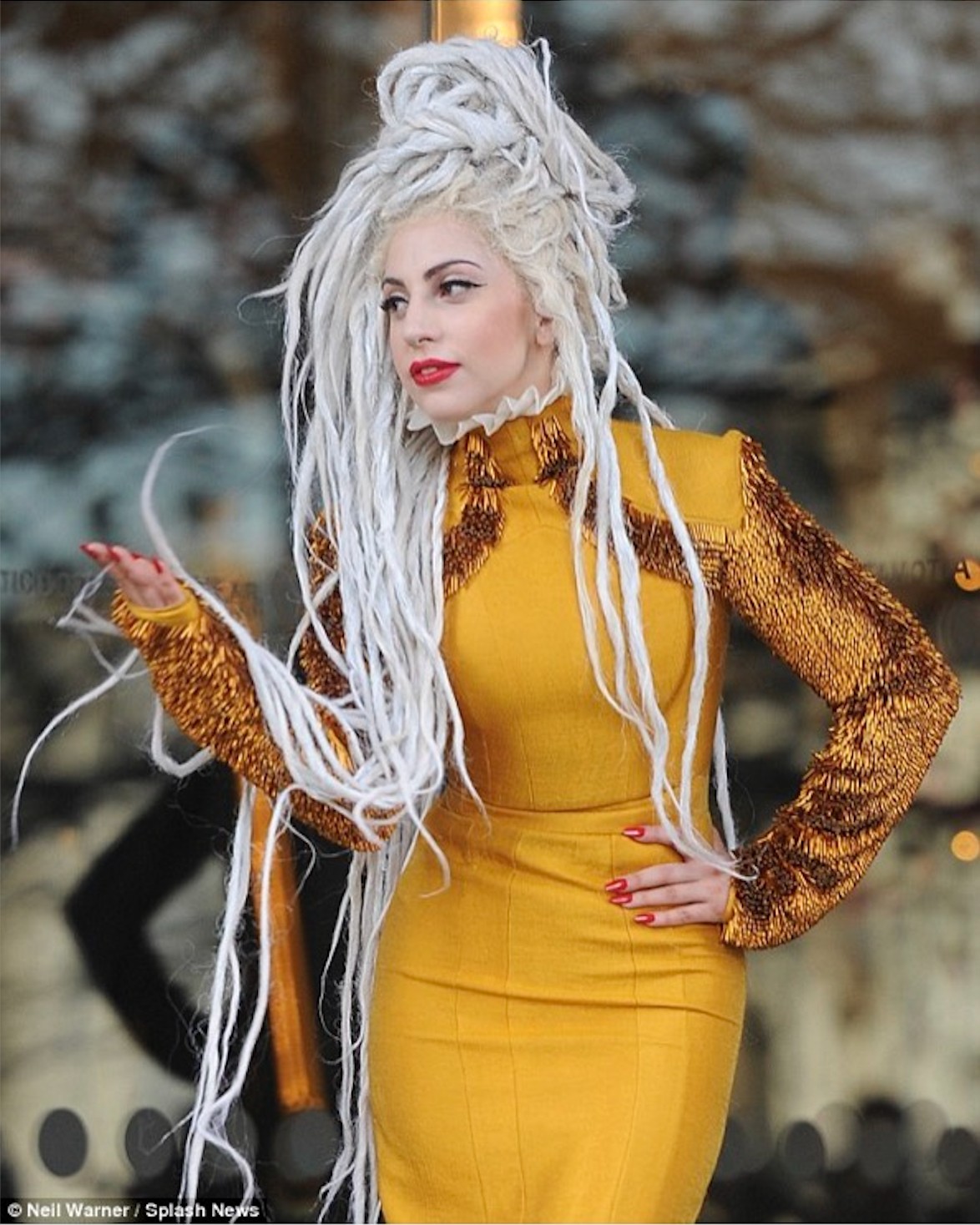 Lady Gaga wearing Zeynep Tosun Couture
