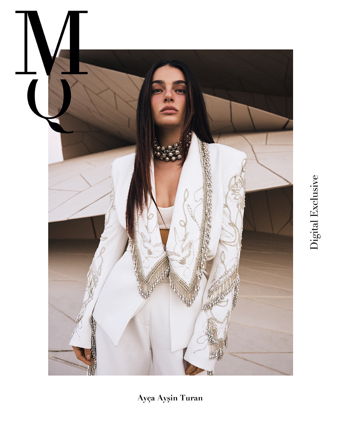 Ayça Ayşin Turan looking beautiful in Zeynep Tosun Couture for Magnet Quarterly, Digital Exclusive