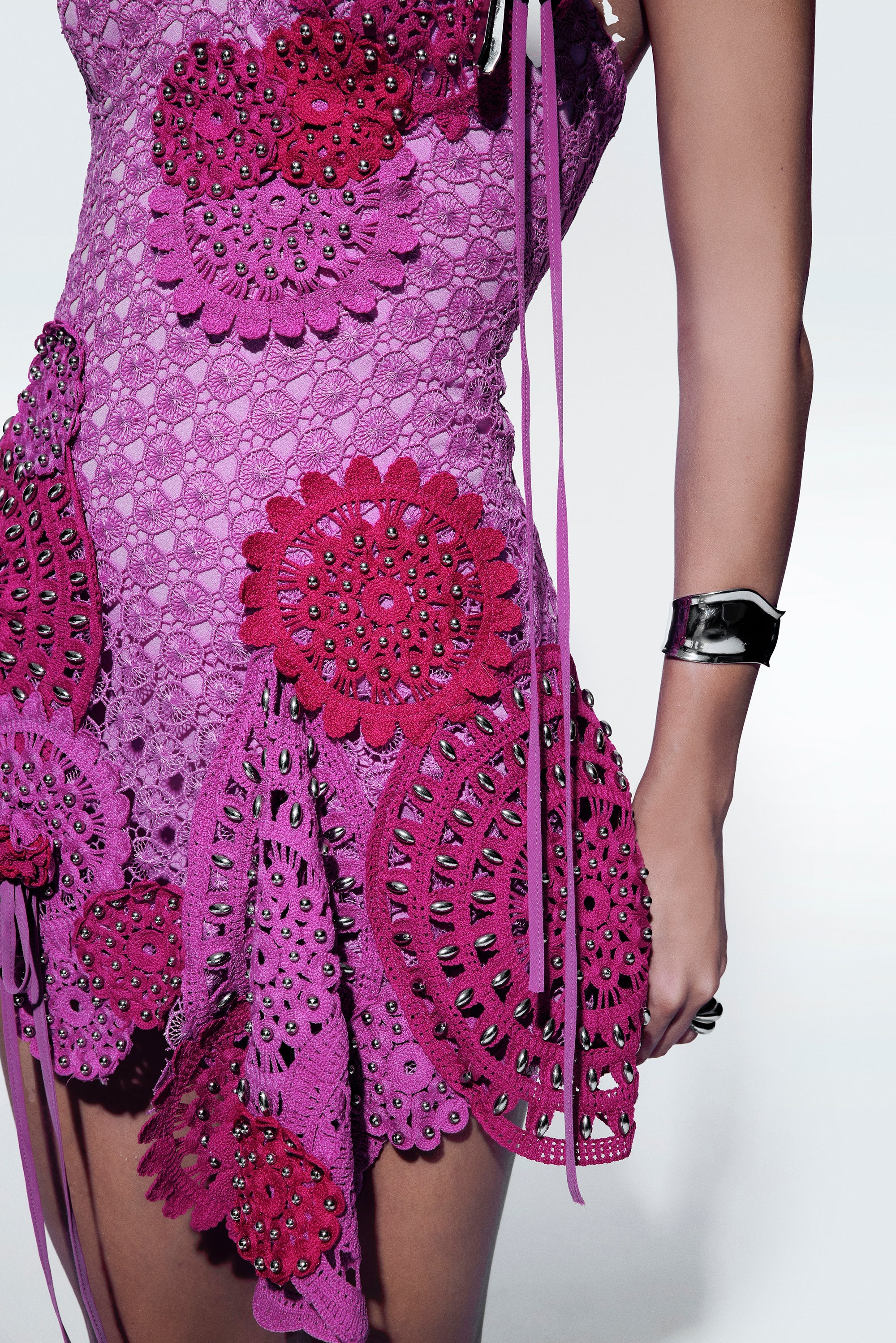 3-D Flower Stud Dress – ZEYNEP TOSUN