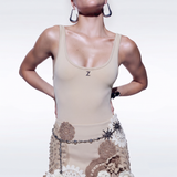 3-D Flower Stud Skirt