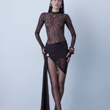 Draped Lace Skirt