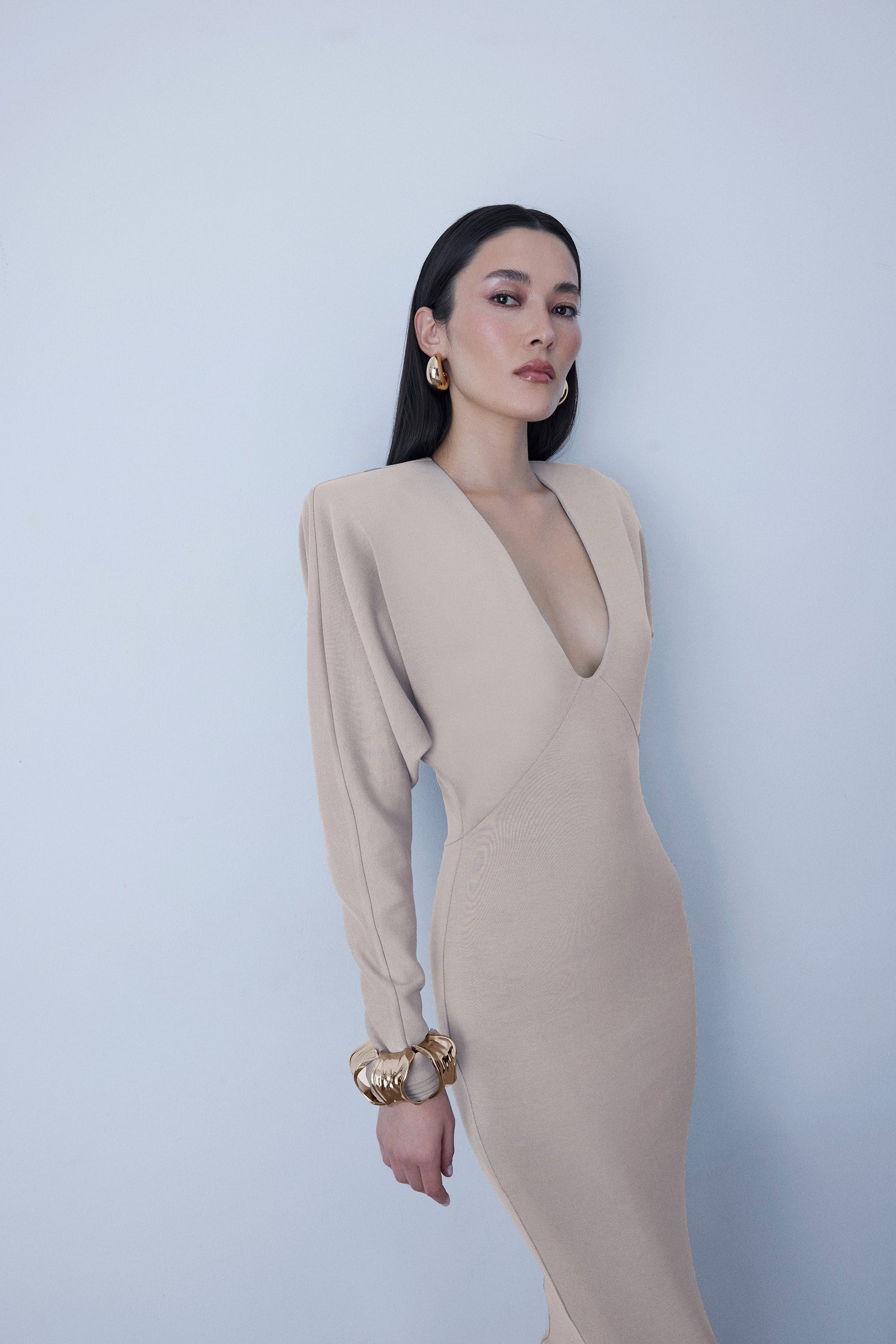 Power Shoulder Dress – ZEYNEP TOSUN - Main Image