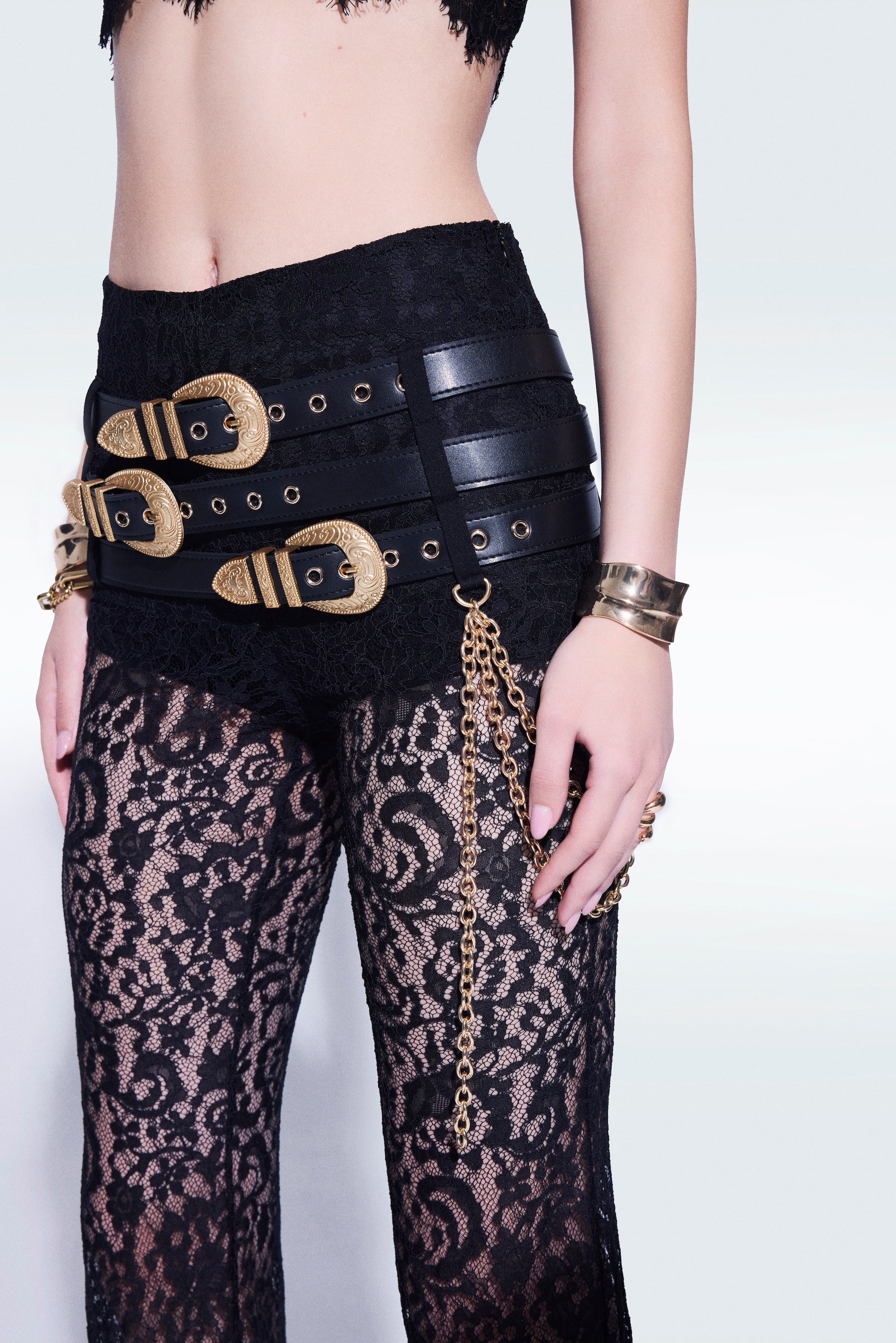 3 Belt Lace Pants – ZEYNEP TOSUN