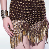 Gold Cannes Mini Skirt
