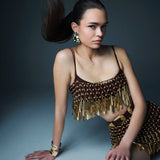 Gold Mini Cannes Top