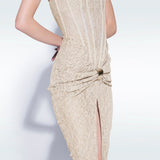 Corset Lace Midi Dress