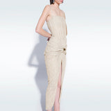 Corset Lace Midi Dress