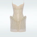 Corset Lace Mini Dress