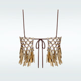 Gold Mini Cannes Top