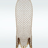 Gold Cannes Midi Skirt