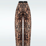 Logo Leopard Pants