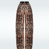 Logo Leopard Pants